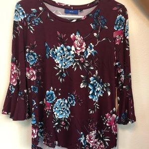Half Sleeve Printed Top